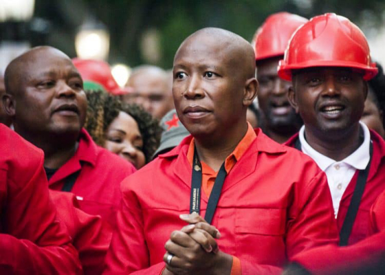 “Get The Land Back”; Julius Malema, South African opposition party Economic Freedom Fighters leader