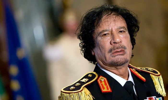 October 20, 2011 – Libyan leader, Muammar Gaddafi is killed